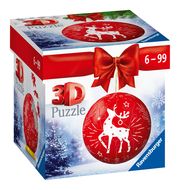 Ravensburger 3D Puzzle-Ball Weihnachtskugel Rentier 11495  4005556114955