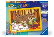 Ravensburger CreArt 23958 - Luchs im Herbstwald - Malen nach Zahlen für Kinder ab 9 Jahre  4005556239580