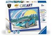 Ravensburger CreArt 23959 - Blauer Lamborghini - Malen nach Zahlen Auto für Kinder ab 9 Jahre  4005556239597