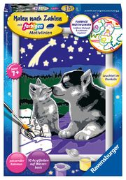 Ravensburger CreArt 27847 - Hund und Katze - Malen nach Zahlen für Kinder ab 7 Jahre  4005556278473