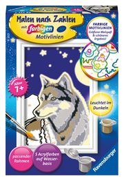 Ravensburger CreArt 28773 - Wolfsportrait - Malen nach Zahlen Wolf für Kinder ab 7 Jahre  4005556287734