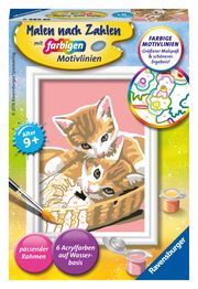 Ravensburger CreArt 29686 - Katzenbabys - Malen nach Zahlen Katze für Kinder ab 9 Jahre  4005556296866