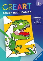 Ravensburger CreArt Malen nach Zahlen ab 5 Dinosaurier - 24 Motive Stefan Richter 9783473489091