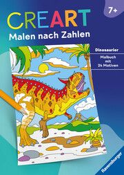 Ravensburger CreArt Malen nach Zahlen ab 7: Dinosaurier, Malbuch, 24 Motive Stefan Richter 9783473489275