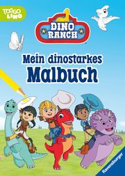 Ravensburger Dino Ranch Malbuch 24 Ausmalbilder für Kinder ab 4  9783473497430