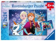 Ravensburger Kinderpuzzle - 09074 Frozen - Nordlichter - Puzzle für Kinder ab 4 Jahren, Disney Frozen Puzzle mit 2x24 Teilen  4005556090747