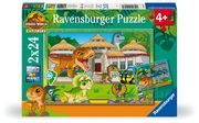 Ravensburger Kinderpuzzle 12001057 - Leben in der Wildnis - 2x24 Teile Jurassic World Explorers Puzzle für Kinder ab 4 Jahren  4005555010579