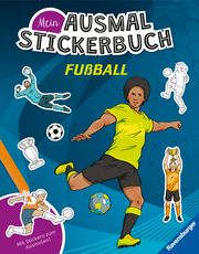 Ravensburger Mein Ausmalstickerbuch Fußball - Großes Buch mit über 300 Stickern, viele Sticker zum Ausmalen Hendrik Kranenberg 9783473489084
