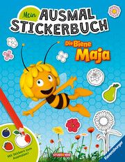 Ravensburger Mein Ausmalstickerbuch Die Biene Maja - Großes Buch mit über 250 Stickern, viele Sticker zum Ausmalen Studio 100 Media GmbH 9783473497638