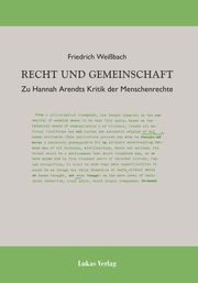 Recht und Gemeinschaft Weißbach, Friedrich 9783867324083