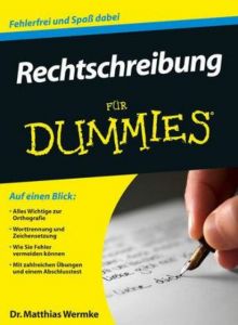 Rechtschreibung für Dummies Wermke, Matthias 9783527707409