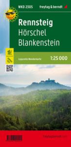 Rennsteig - Hörschel - Blankenstein, Wanderkarte Leporello 1:25.000 freytag & berndt 9783707920291