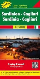 Sardinien - Cagliari, Autokarte 1:150.000, Top 10 Tips Freytag-Berndt und Artaria KG 9783707907636