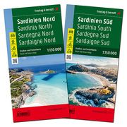 Sardinien, Straßenkarten-Set 1:150.000, freytag & berndt freytag & berndt 9783707922288