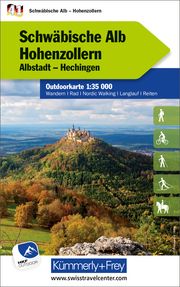 Schwäbische Alb - Hohenzollern Nr. 41 Outdoorkarte Deutschland 1:35 000 Hallwag Kümmerly+Frey AG 9783259025895