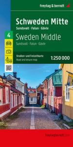 Schweden Mitte, Straßen- und Freizeitkarte 1:250.000, freytag & berndt freytag & berndt 9783707922851