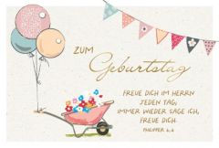 Faltkarte "zum Geburtstag"