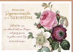 Faltkarte "Herzliche Segenswünsche zum Geburtstag"