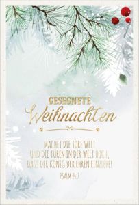 Faltkarte "Gesegnete Weihnachten"