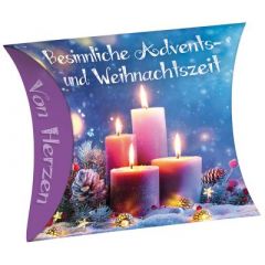 Schafmilchseife Herz "Besinnliche Advents-und Weihnachtszeit"