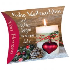 Schafmilchseife Herz "Frohe Weihnachten"