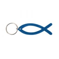 Schlüsselanhänger "Fisch Filz" blau
