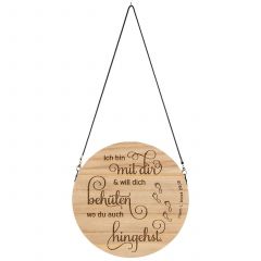 Wandschmuck-Holz " Ich bin mit dir..."