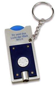 Schlüsselanhänger LED - Licht - blau