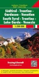 Südtirol - Trentino - Gardasee - Venetien, Autokarte 1:200.000 Freytag-Berndt und Artaria KG 9783707904550