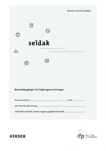 Seldak - Sprachentwicklung und Literacy bei deutschsprachig aufwachsenden Kindern Ulich, Michaela/Mayr, Toni 9783451290213