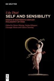 Self and Sensibility Thiel, Udo 9783111387130