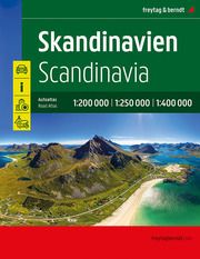 Skandinavien, Autoatlas 1:200 000/1:250 000/1:400 000, freytag & berndt freytag & berndt 9783707919905