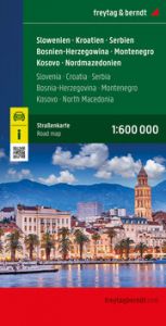 Slowenien - Kroatien - Serbien - Bosnien-Herzegowina - Montenegro - Kosovo - Nordmazedonien, Straßenkarte 1:600.000, freytag & berndt freytag & berndt 9783707922448