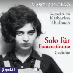 Solo für Frauenstimme Kaléko, Mascha 9783833737749