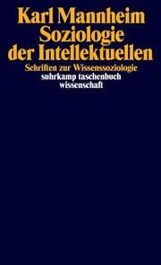 Soziologie der Intellektuellen Mannheim, Karl 9783518299234
