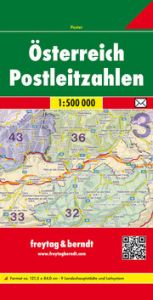 Österreich Postleitzahlen, 1:500.000 Freytag-Berndt und Artaria KG 9783707913552