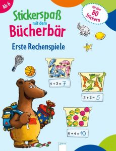 Stickerspaß mit dem Bücherbär - Erste Rechenspiele Reimers, Silke 9783401712437