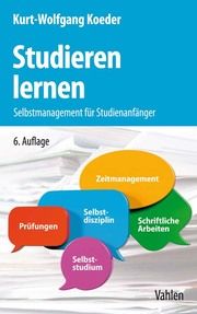 Studieren lernen Koeder, Kurt-Wolfgang 9783800659975