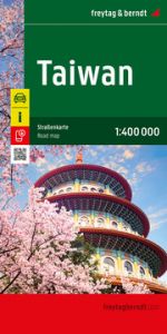 Taiwan, Straßenkarte 1:400.000, freytag & berndt  9783707923780