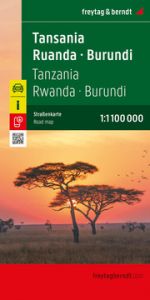 Tansania - Ruanda - Burundi, Straßenkarte 1:1.100.000, freytag & berndt freytag & berndt 9783707923629