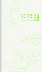 Taschenplaner Recycling 2025 - Bürokalender 8,8x15,2 cm - 1 Monat auf 2 Seiten - separates Adressheft - faltbar - Notizheft - Blauer Engel - 520-0700  4006928025565