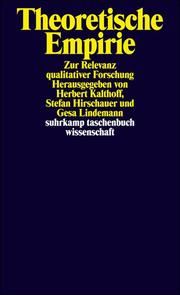 Theoretische Empirie Herbert Kalthoff/Stefan Hirschauer/Gesa Lindemann 9783518294819