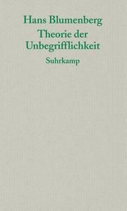 Theorie der Unbegrifflichkeit Blumenberg, Hans 9783518584804