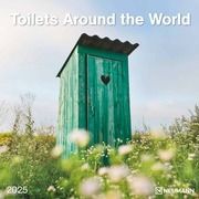 Toilets Around the World 2025 - Wand-Kalender - Broschüren-Kalender - 30x30 - 30x60 geöffnet - Toiletten-Kalender  4002725994165