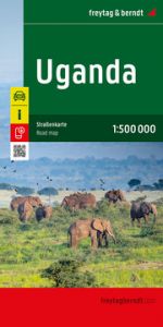 Uganda, Straßenkarte 1:500.000, freytag & berndt freytag & berndt 9783707923636