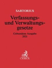 Verfassungs- und Verwaltungsgesetze Carl Sartorius 9783406758232