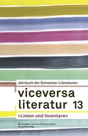 viceversa literatur 13 Service de Presse Suisse 9783858698278