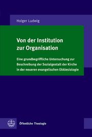 Von der Institution zur Organisation Ludwig, Holger 9783374027668