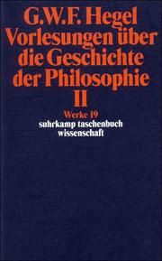 Vorlesungen über die Geschichte der Philosophie II Hegel, Georg Wilhelm Friedrich 9783518282199