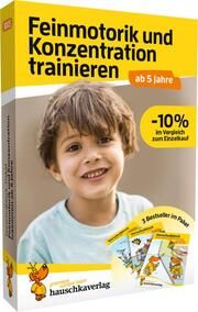 Vorschulblock-Paket ab 5 Jahre - Feinmotorik und Konzentration trainieren Bayerl, Linda/Maier, Ulrike 9783754280034